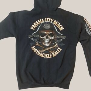 Panama City Beach 2018 Motorcycle Rally Full-Zip Hoodie - Size Large